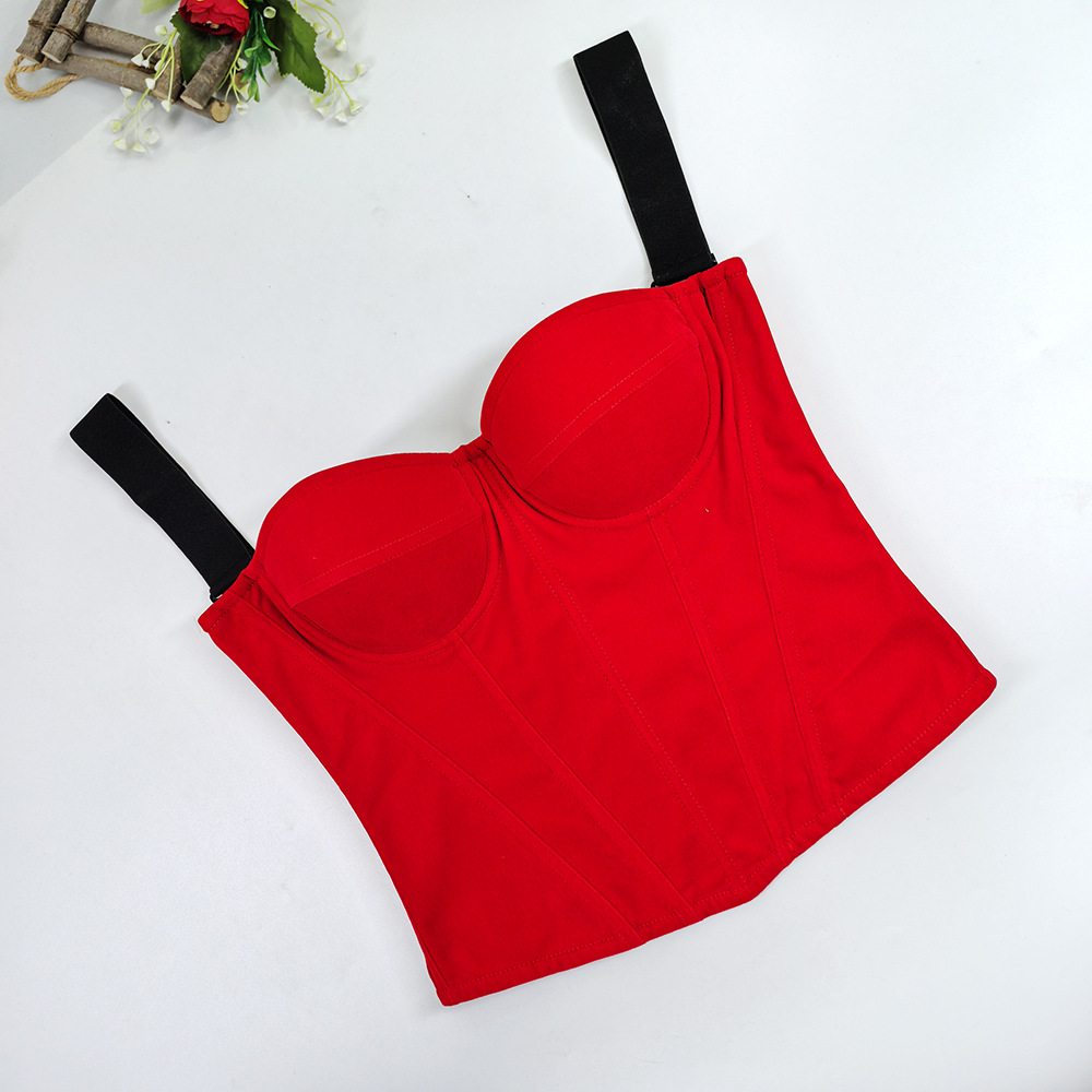Womens Velvet Bustier Corset Top Body Shaper for Slimming Night Party Wear